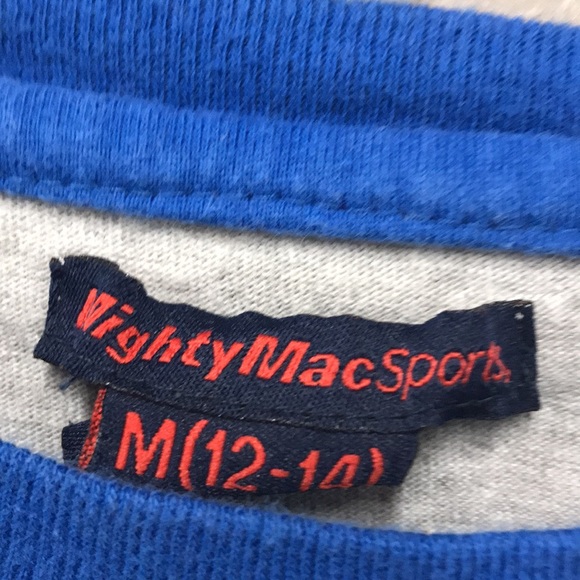 Vintage 80’s Youth Mighty Mac Sports Chicago Cubs Baseball Tee GUC M - Picture 2 of 2